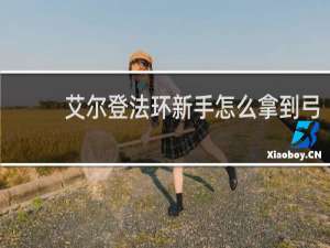 艾尔登法环新手怎么拿到弓