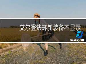 艾尔登法环新装备不显示