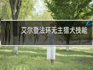 艾尔登法环无主猎犬技能