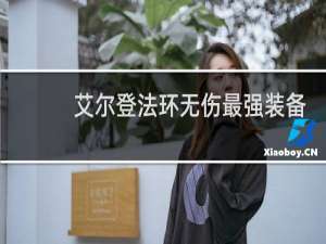 艾尔登法环无伤最强装备