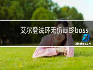艾尔登法环无伤最终boss