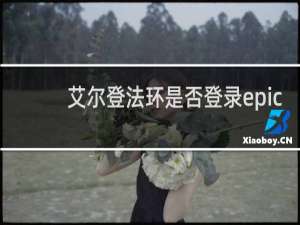 艾尔登法环是否登录epic