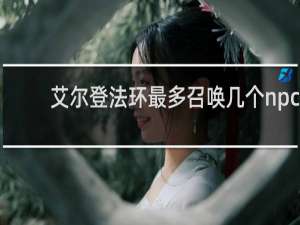 艾尔登法环最多召唤几个npc