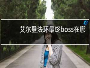 艾尔登法环最终boss在哪