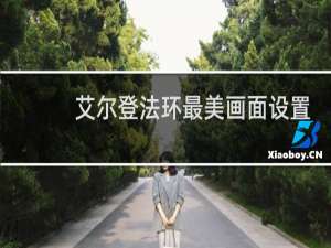 艾尔登法环最美画面设置