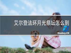 艾尔登法环月光祭坛怎么到