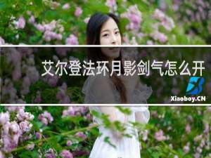 艾尔登法环月影剑气怎么开