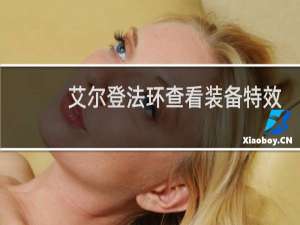艾尔登法环查看装备特效