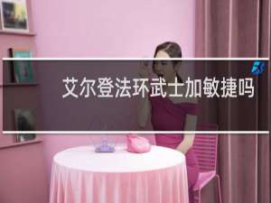 艾尔登法环武士加敏捷吗