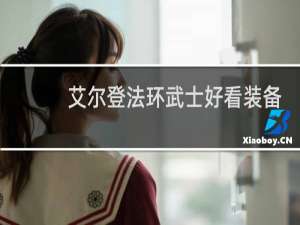 艾尔登法环武士好看装备