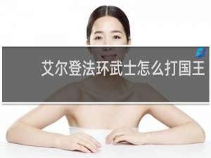 艾尔登法环武士怎么打国王