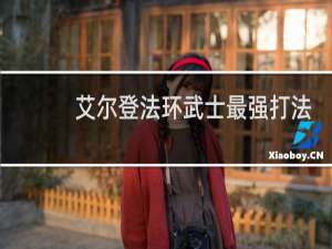 艾尔登法环武士最强打法