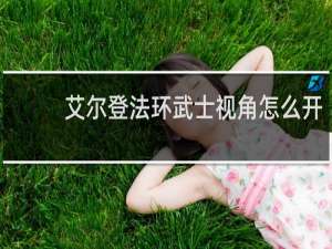 艾尔登法环武士视角怎么开