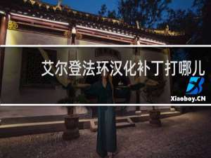 艾尔登法环汉化补丁打哪儿