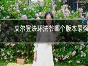 艾尔登法环法爷哪个版本最强