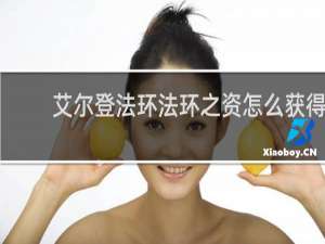 艾尔登法环法环之资怎么获得