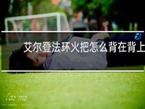 艾尔登法环火把怎么背在背上