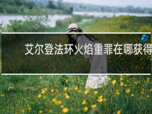 艾尔登法环火焰重罪在哪获得