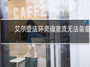 艾尔登法环灵魂激流无法装备