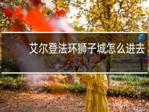 艾尔登法环狮子城怎么进去
