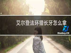 艾尔登法环猎长牙怎么拿
