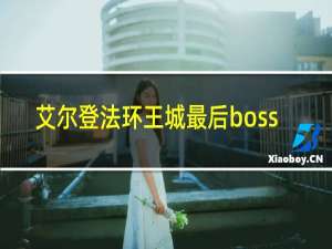 艾尔登法环王城最后boss