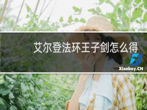 艾尔登法环王子剑怎么得