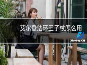 艾尔登法环王子杖怎么用