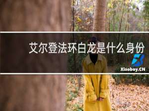 艾尔登法环白龙是什么身份