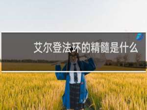 艾尔登法环的精髓是什么