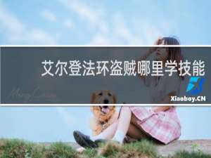 艾尔登法环盗贼哪里学技能