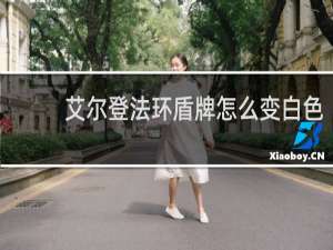 艾尔登法环盾牌怎么变白色