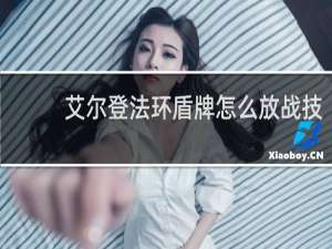 艾尔登法环盾牌怎么放战技