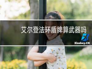艾尔登法环盾牌算武器吗