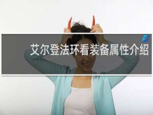艾尔登法环看装备属性介绍