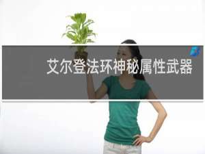 艾尔登法环神秘属性武器