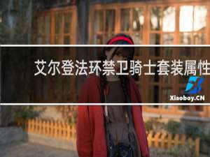 艾尔登法环禁卫骑士套装属性
