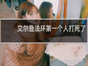 艾尔登法环第一个人打死了