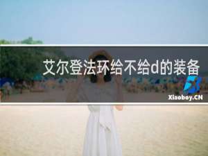 艾尔登法环给不给d的装备