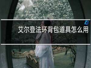 艾尔登法环背包道具怎么用