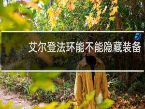 艾尔登法环能不能隐藏装备