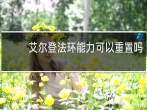 艾尔登法环能力可以重置吗