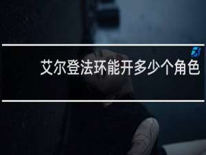 艾尔登法环能开多少个角色