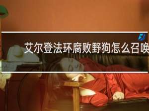 艾尔登法环腐败野狗怎么召唤