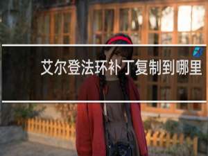 艾尔登法环补丁复制到哪里