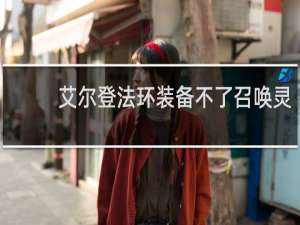 艾尔登法环装备不了召唤灵