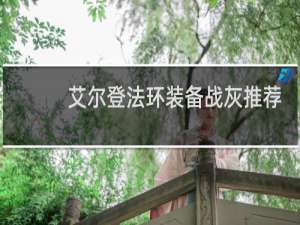 艾尔登法环装备战灰推荐