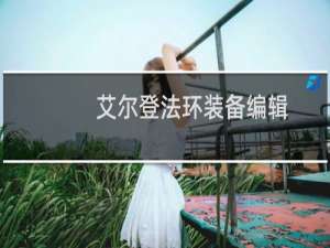 艾尔登法环装备编辑