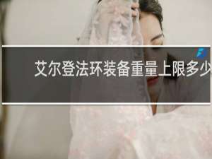 艾尔登法环装备重量上限多少