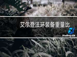 艾尔登法环装备重量比